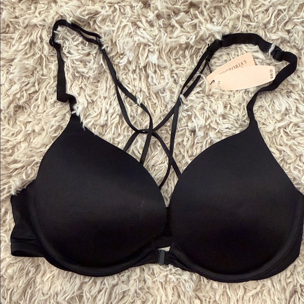 NWT Victoria's Secret Black Very Sexy Racerback Bra 34C